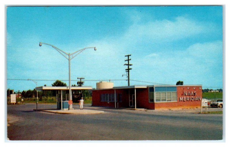 MERIDIAN, MS ~ Main Gate NAVAL AIR STATION   c1950s Lauderdale County Postcard
