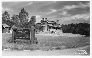 1940s Game Lodge Hotel RAPID CITY SOUTH DAKOTA Roadside RPPC Rushmore 3762