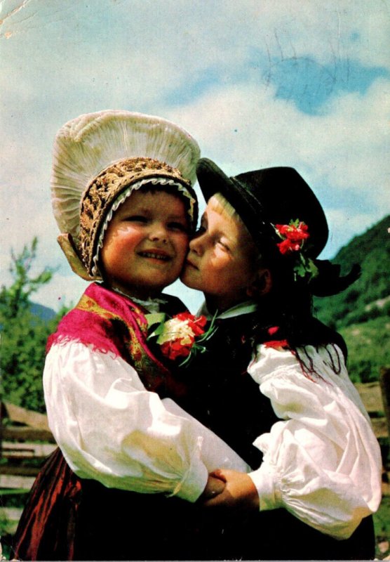 Yugoslavia Carniolian Children In Tradition Dress 1965