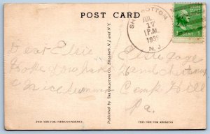 1939 SHIP BOTTOM NEW JERSEY NJ BUSTER BROWN COTTAGE*COLLOTYPE VINTAGE POSTCARD 