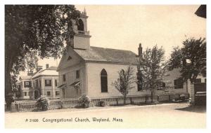 Massachusetts Wayland , Congregational Church