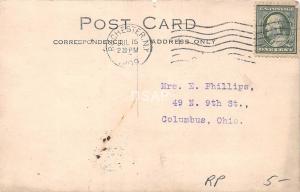 <A16> OHIO Oh Postcard Real Photo RPPC 1909 Rochester NY Men Columbus Ohio