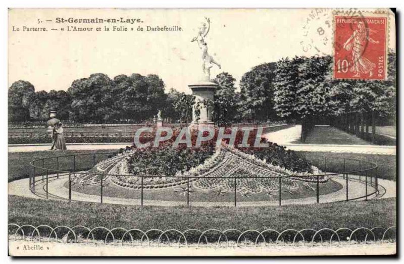 Postcard Old St Germain en Laye The parterre L & # 39amour and folly of Darbe...
