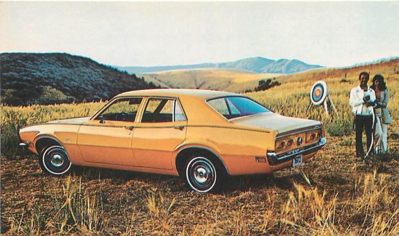 CAR Advertising   1972 MERCURY COMET 4 Door Sedan   Archers    Postcard