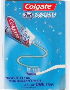 Postcard Colgate 2 in 1 Toothpaste & Mouthwash, Colgate