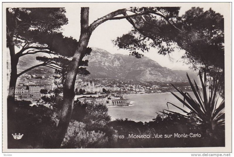 RP, Vue Sur Monte-Carlo, Monaco, 1920-1940s