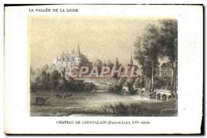 Old Postcard Chateau De Courtalain