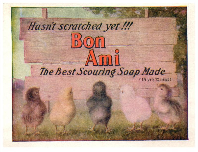 2337  Bon Ami Scouring Soup  5 chicks  Trade Card