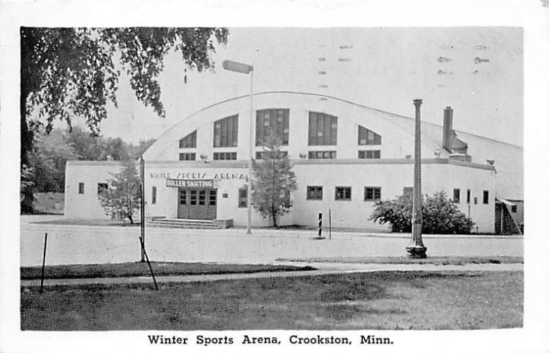 Winter Sports Arena Real Photo - Crookston, Minnesota MN  