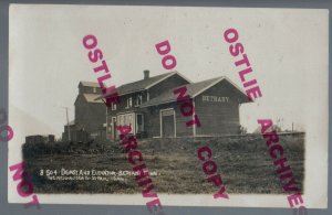 Bethany MINNESOTA RPPC 1910 DEPOT Train Station GHOST TOWN nr Winona St. Charles