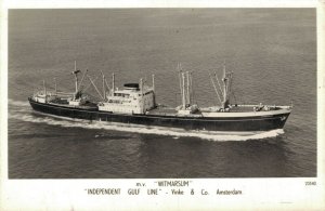 M.V. Witmarsum Independent Gulf Line Vinke & Co Amsterdam RPPC Ship 06.13