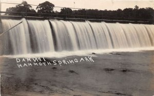 J46/ Mammoth Springs Arkansas RPPC Postcard c1910 River Dam No 1   84