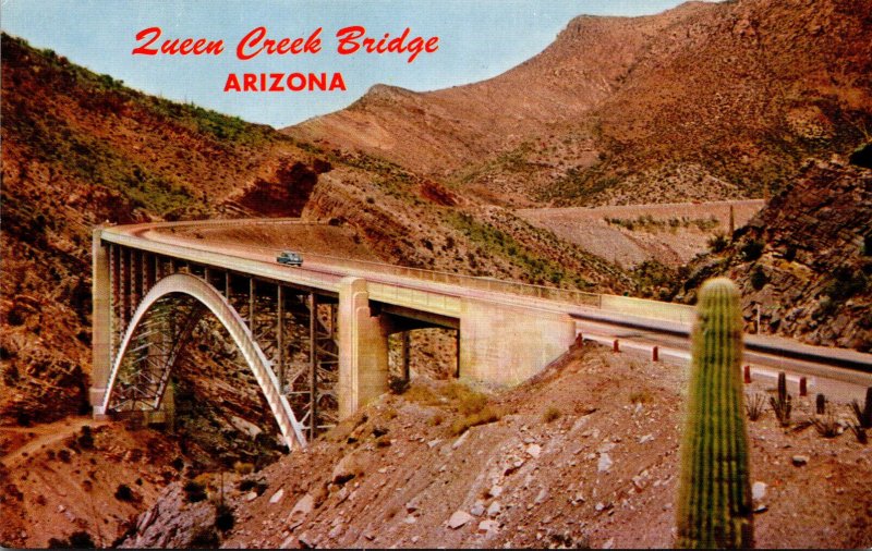 Arizona Queen Creek Bridge On U S Highway 60 & 70 United States