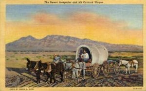 Desert Prospector and Wagon in Misc, Nevada