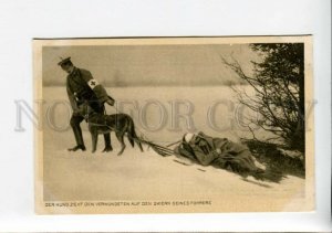 3159658 WWI German Shepherd Dog RED CROSS Wounded Soldier