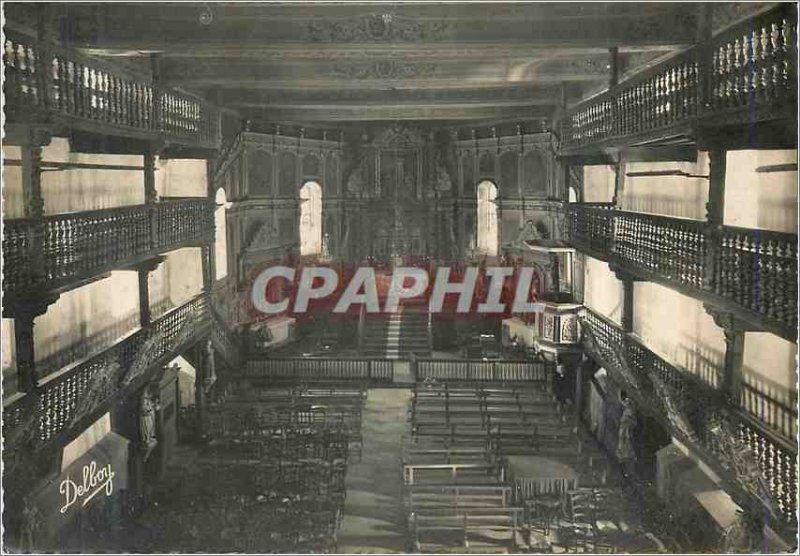 Postcard Modern Itxassou (B P) The Interior of the Church