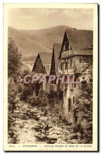 Old Postcard Kaysersberg Old House at Edge of the River