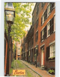 Postcard Acorn Street On Beacon Hill, Boston, Massachusetts