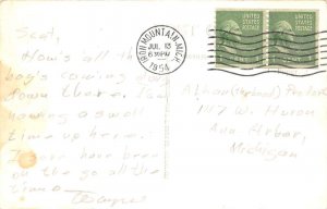 Iron Mountain Michigan Worlds Highest Ski Jump Real Photo Postcard AA72359