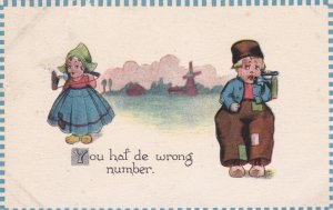 Humour Dutch Kids You Haf De Wrong Number 1913