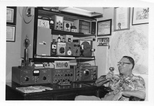 H31/ Columbus Ohio RPPC Postcard QSL Amateur Radio Card Ralph Crammer Ham