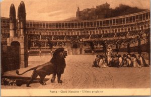 Vtg Roma Circo Massimo Ultima preghiera Rome Italy 1910s Old View Postcard