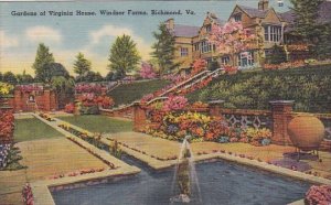 Virginia Richmond Gardens Of Virginia House Windsor Farms 1919
