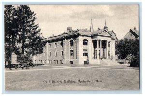 c1920s Science Building Springfield Massachusetts MA Antique Unposted Postcard