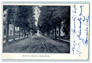 1905 Second Street Looking North, Newport, Vermont VT Antique Posted Postcard