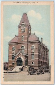 FREDERICTON, NEW BRUNSWICK Canada   CITY HALL  ca 1920s-30s  Postcard