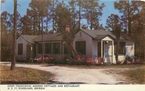 Kingsland Georgia Chief Tomochichi Cottage Restaurant Ahrens Postcard 21-7046