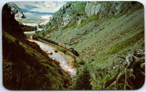 Postcard - Narrow gauge railroad entering Animas Canyon - Colorado