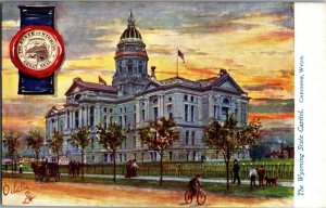 Tucks 2454 Wyoming State Capitol Vintage Postcard J41