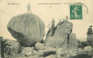 Boussac France Large Rocks People Camera #7 C-1910 Postcard 21-12822