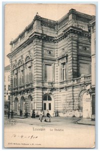 1910 View of Louvain (Leuven) Belgium The Theatre Antique Posted Postcard