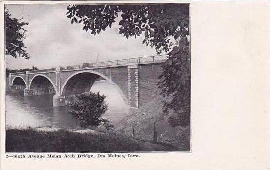 Iowa Des Moines Sixth Avenue Melan Arch Bridge