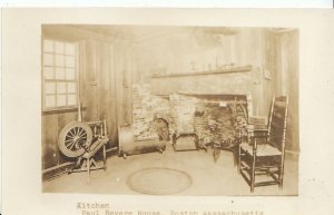America Postcard - Kitchen - Paul Revere House - Boston - Massachusetts  A8796