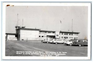 Oak Harbor Washington Postcard Ault Harbor Car Parking 1958 RPPC Photo