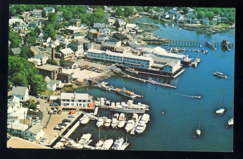 Boothbay Harbor, Maine/ME Postcard, Aerial View Of Harbor