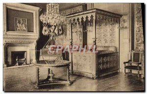 Old Postcard Pau Chateau Henry IV Bedroom of the kings of Navarre called Henr...