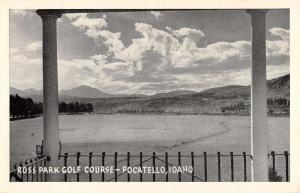 Pocatello Idaho Ross Park Golf Course Waterfront Antique Postcard K92949