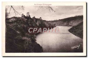 Postcard Old Picturesque Creuse Crozant Ruins