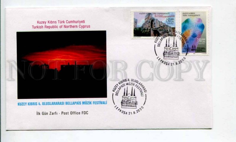 293306 Turkish Northern Cyprus 2000 year First Day COVER music Festival