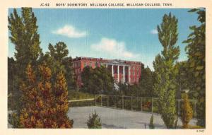 Milligan College Tennessee Boys Dormitory Birds Eye View Antique Postcard J74633