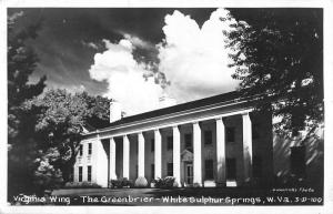 White Sulphur Spring West Virginia Greenbrier Real Photo Antique Postcard K33743