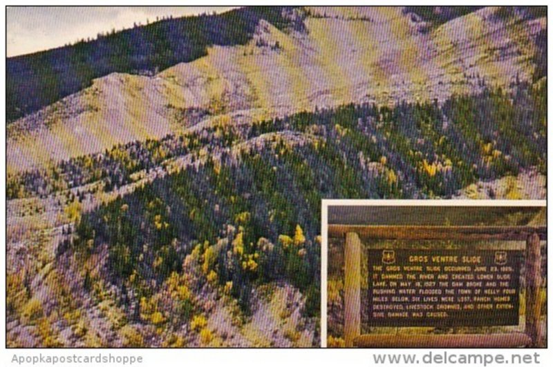 Wyoming Jackson Hole The Gros Ventre Slide In Jackson Hole