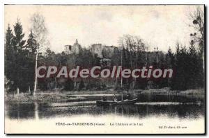 Old Postcard Fere en Tardenois Aisne Chateau and Lake