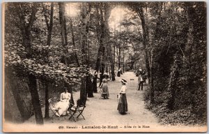 Herault Lamelou-le-Haut Ailea de Mine France Trees & Park Antique Postcard