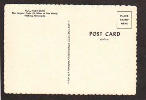 MN Hull Rust Open Pit Mine Mining Hibbing Minnesota Postcard