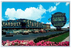 c1950's Stardust Night Club, Big Globe Signage Las Vegas Nevada NV Postcard